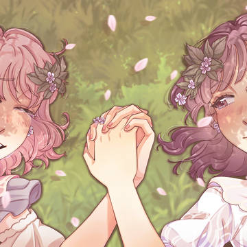 Admiring the Flowers