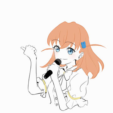 花帆ちゃん　ウインク