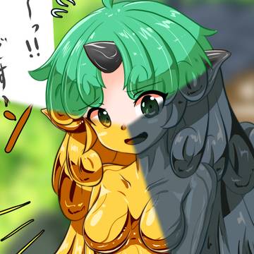 リビングスタチューあうんちゃん