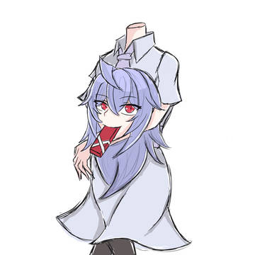 チョコをくれるデュラハンちゃん