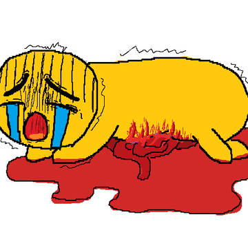臓物を見せびらかすおんぎゃあくん