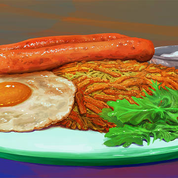 ~crispy rosti with fried egg 🥔