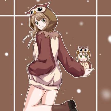 フクロウパーカー真尋ちゃん