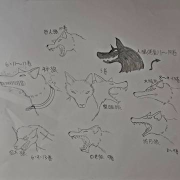 人狼サバイバルオオカミの全種