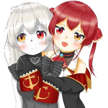 白マリン×赤マリン