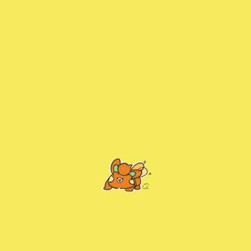 尻尾で挑発するパモ