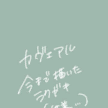 【カヴェアル】ラクガキ供養…