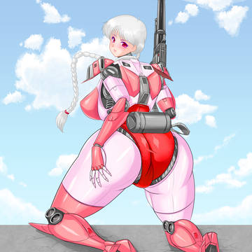 女性型の巨大ロボット兵器ARIEL(全領域邀撃/支援レディ)