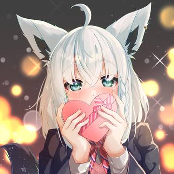 バレンタイン白上🍫