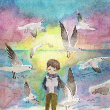 カモメと少年
