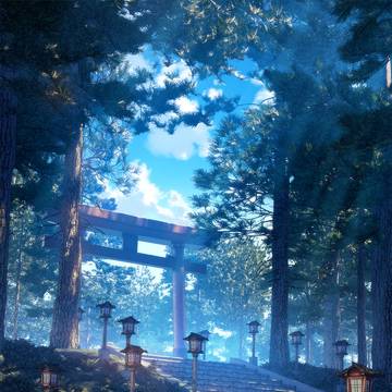 森の参道・昼