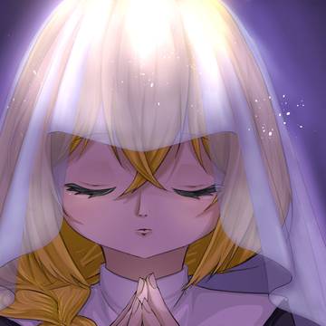 祈る少女