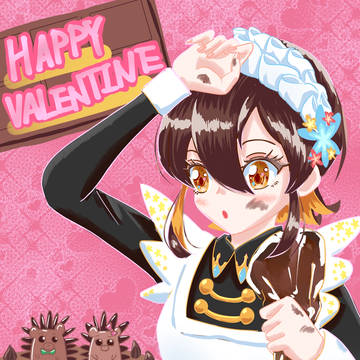バレンタイン正義にらちゃん