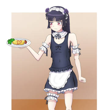 水着メイド猫