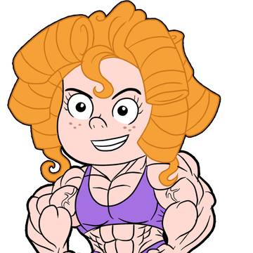 Buff Apple Wilson flexing
