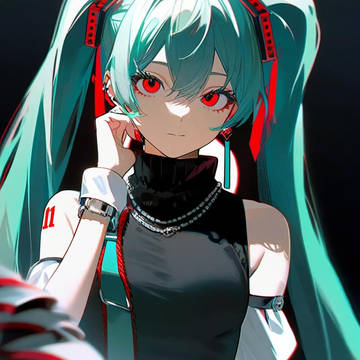 青年風のミク