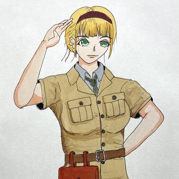 軍服女子