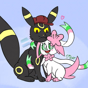 Me and my BF OCs as Eeveelutions