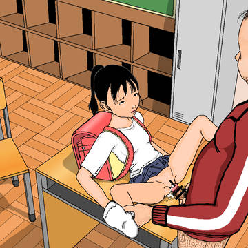 抵抗できない気弱な女子児童は先生のオナホ