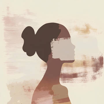 Boho Minimalist Female Silhouett