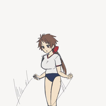 幸村♀が縄跳びするだけ