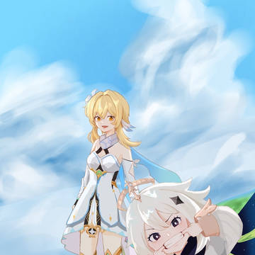 旅人とパイモン