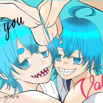 Xで投稿したバレンタイン絵