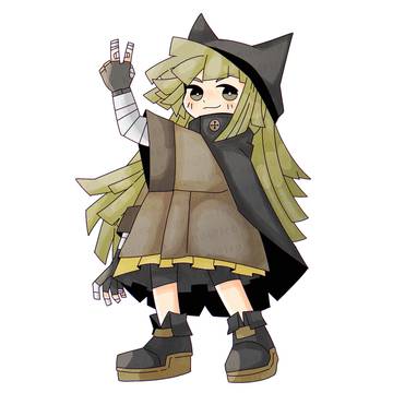 創作の女の子のイラスト