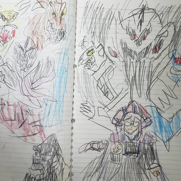 ペイントイズゴジラ&ダークネスワールド!