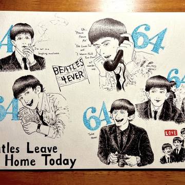 Beatles'64 シール作り