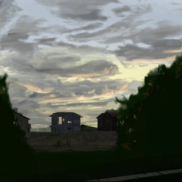 夕暮れ