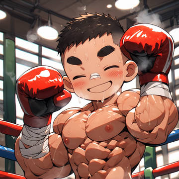 可愛い少年ボクサー
