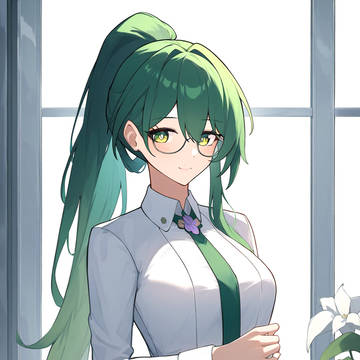 Green Haired Girl (My WIP 2)