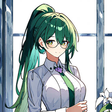 Green Haired GIrl (My WIP 3)
