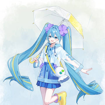雨の日ミク
