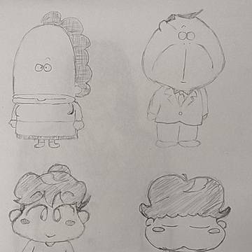 アニメ『あたしンち』 模写