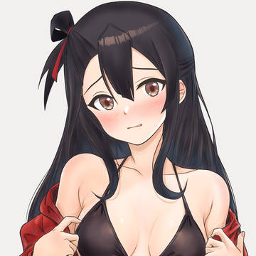 千景黒ビキニ