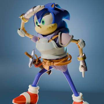 sonic in gran's outfit
