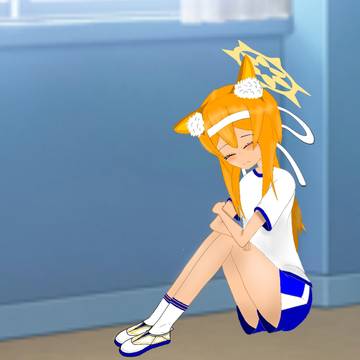 マリー(体育座り)