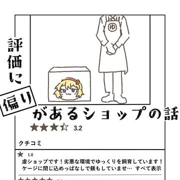 評価に偏りがあるショップの話