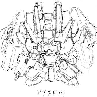 ガンダム落書き
