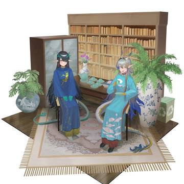 Fanart of Dusk and Shu