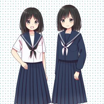 リクエスト作品（南部中制服イラスト）
