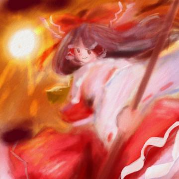 巫女は夢神楽を舞うたり。