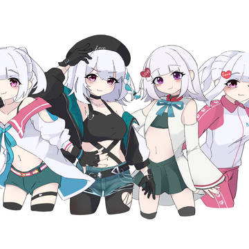 萌実ちゃん歴代モデルたち