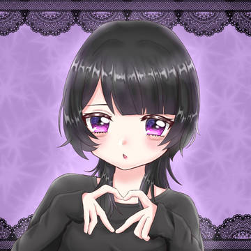 ウルフカットの女の子