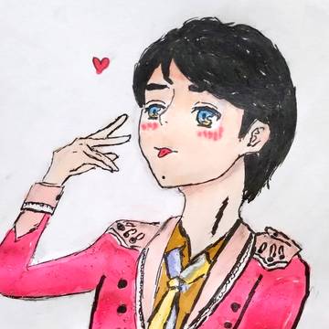 嵐ライブLOVE衣装の二宮くんを描いてみました！