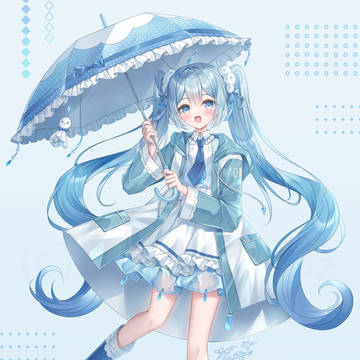 Rainy Miku☔️💧🤍