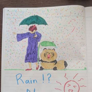 Rainb!? No,Rainbow rain.