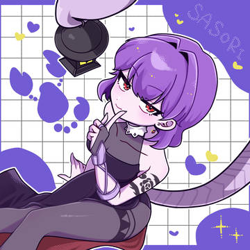 燭灯蠍ちゃんポップイラスト💜